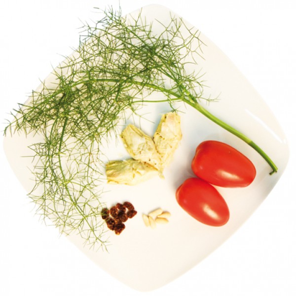 Sugo ai carciofi e finocchietto con pomodoro - Prodotti tipici siciliani - gr.350 