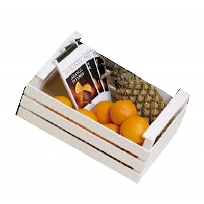 CASSETTA FRUTTA IN LEGNO BIANCA