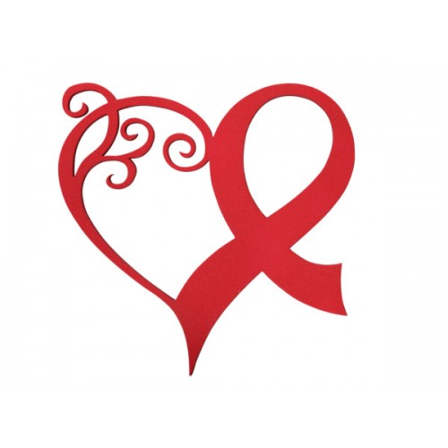 Cuore da appendere rosso con decoro cm.25 