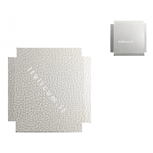 Fondo rialzato per scatole trasparenti mm.120x120 cartoncino BIANCO PELLE - Pz.10