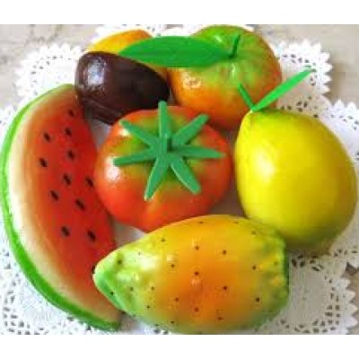 Frutta di Martorana siciliana - confezione di frutti misti - Gr.250