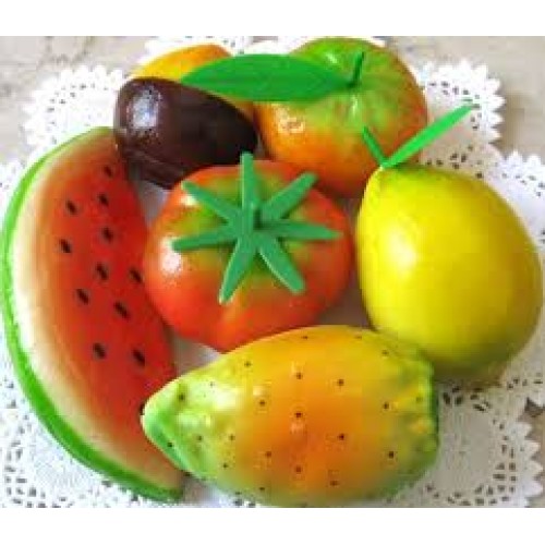 Frutta di Martorana siciliana - confezione di frutti misti - Gr.250