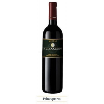 Vino rosso PRIMOQUARTO Miceli Nero d'Avola e Sangiovese I.G.T. - Lt. 0,75