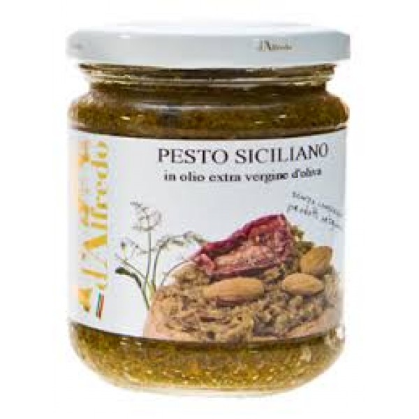 Pesto siciliano gr.180 in olio extra vergine di oliva - Prodotti tipici siciliani 