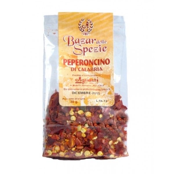 Peperoncino piccante calabrese in scaglie - busta da 30 gr. 