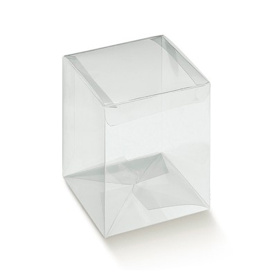 Scatole trasparenti ad Astuccio mm.60x60x120 - Pz.10