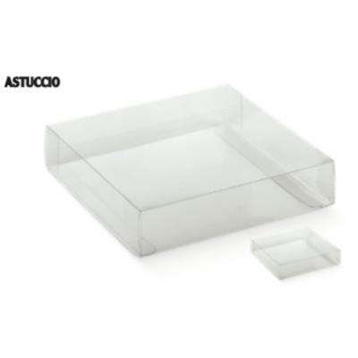 Scatole trasparenti portaconfetti ad Astuccio mm.70x70x20 Pz.10