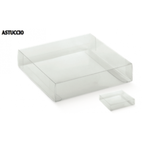 Scatole trasparenti portaconfetti ad Astuccio mm.70x70x20 Pz.10