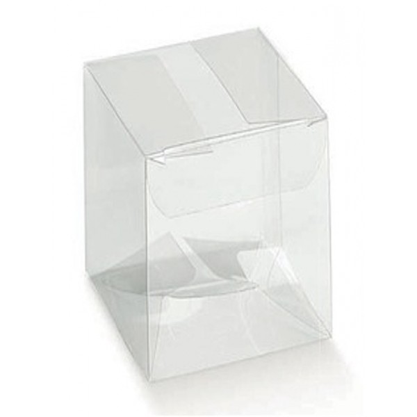 Scatole trasparenti automontanti Astuccio mm.90x90x140 - Pz.10