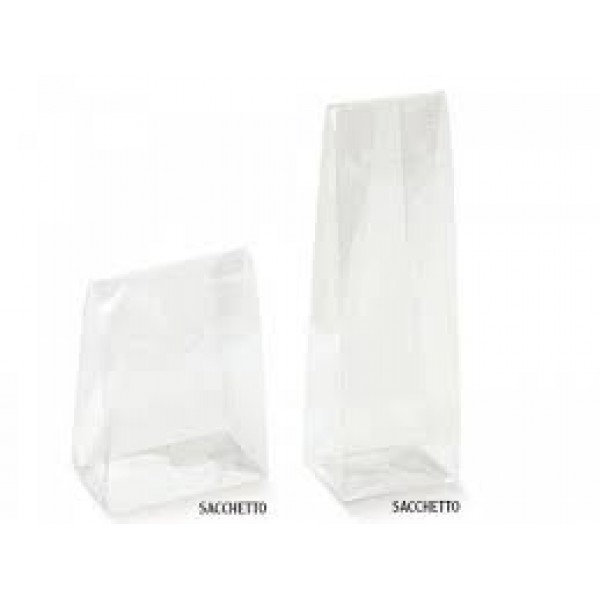 Scatole trasparenti a Sacchetto mm. 50x40x155 Pz.10