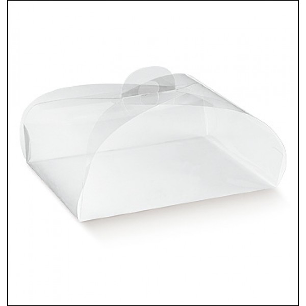 Scatole trasparenti Tortina mm.120x120x100 Pz.10