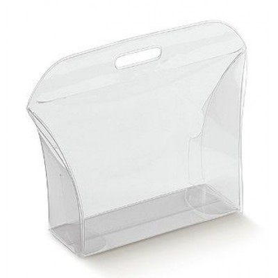 Scatola trasparente Borsetta PVC mm.  80x25x80 - Pz.10