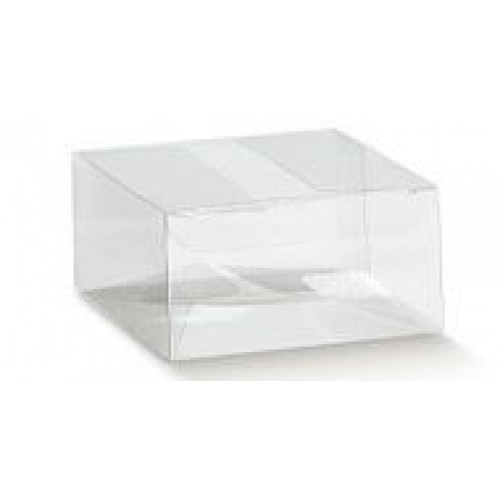 Scatole trasparenti portaconfetti ad Astuccio mm.100x100x80 - Pz.10