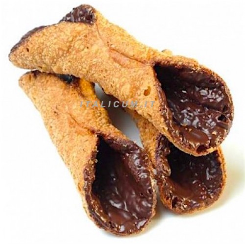 Bucce cannoli siciliani al cioccolato fondente