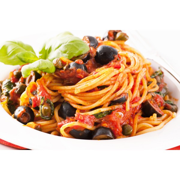 Sugo pronto per pasta alla Puttanesca - Prodotti tipici siciliani - gr.180  