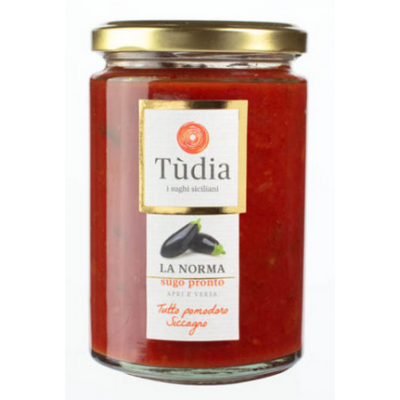 Sugo alla Norma con pomodoro e melanzane - Prodotti tipici siciliani - gr. 350 