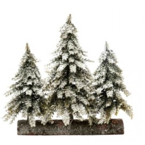 Alberelli cm.35 innevati con base 