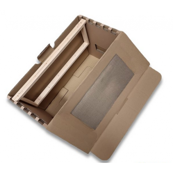 Arnia portasciame 5 favi cassetto in cartone e fibra di vetro mm.485 x 220 x 345 - 50 pezzi 