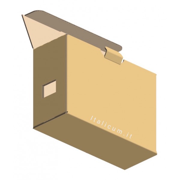 Arnia portasciame 4 favi cassettino in cartoncino onda mm.485 x 185 x 345 - 50 pezzi