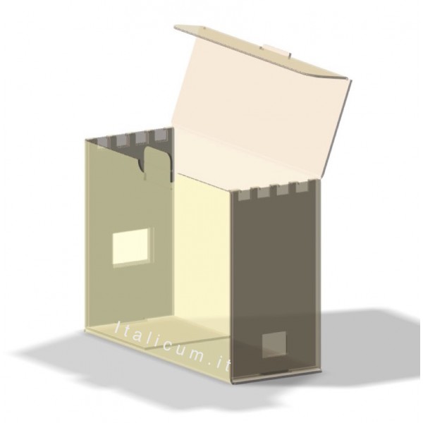Arnia portasciame 4 favi cassettino in cartoncino onda mm.485 x 185 x 345 - 50 pezzi