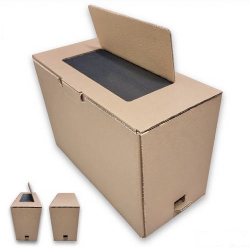 Arnia portasciame 5 favi cassetto in cartone e fibra di vetro mm.485 x 220 x 345 - 50 pezzi 
