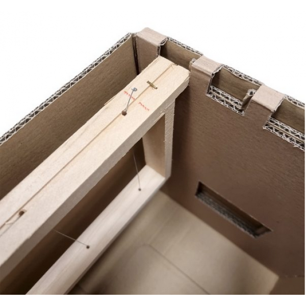 Arnia portasciame 5 favi cassetto in cartone e fibra di vetro mm.485 x 220 x 345 - 50 pezzi 
