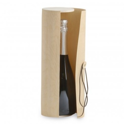 Astuccio foglia di legno MAGNUM cm.35,5 x 10,80 con laccio cuoio