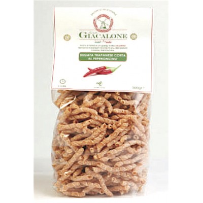 Busiate al peperoncino corte artigianali 100% grano duro siciliano - 24 pacchi da 500 gr.