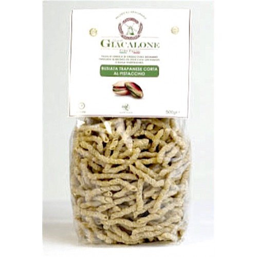 Busiate trapanesi al pistacchio artigianali 100% grano duro siciliano - 24 pacchi da 500 gr.
