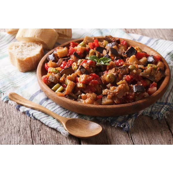 Caponata di melanzane siciliana Contorno - Confezione da 15 lattine da 200 gr. 