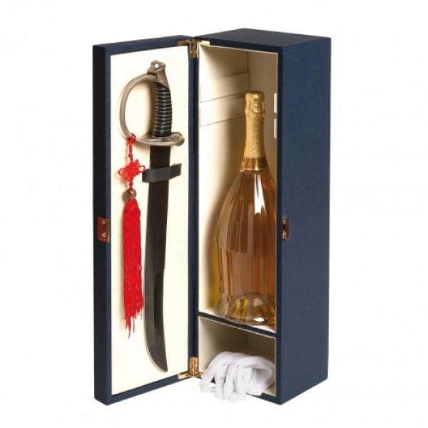 Cassetta magnum 5 litri con sciabola metal e guanti cm.58x18x17,5