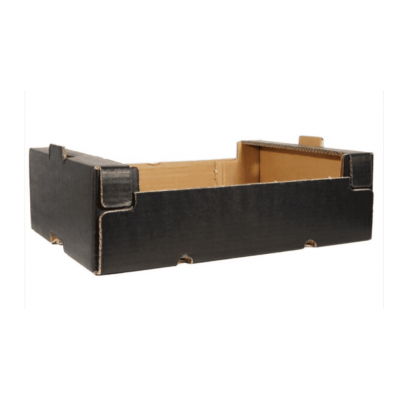 Cassette ortofrutta cartone nero cm.20x30x11 -  Pedana 500 pz. 