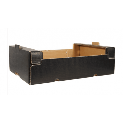 Cassette ortofrutta cartone nero cm.20x30x11 -  Pedana 500 pz. 