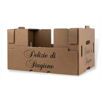 Cassette per ortofrutta cartone cm.20x30x14 "Delizie di Stagione" Pedana 360 pz. 