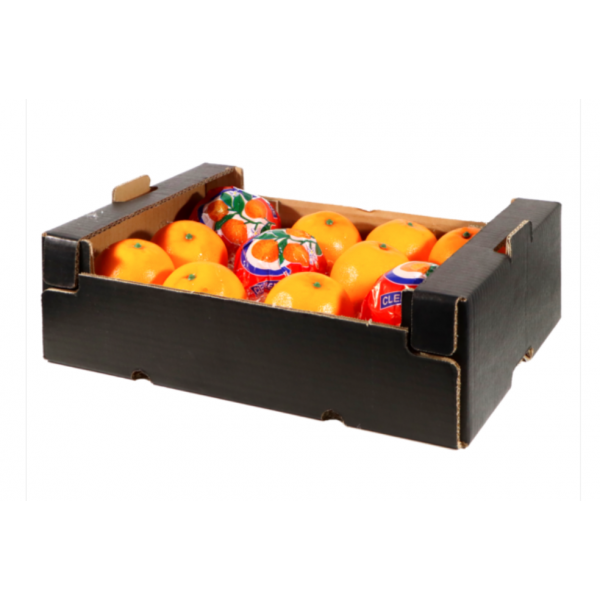 Cassette ortofrutta cartone nero cm.20x30x11 -  Pedana 500 pz. 