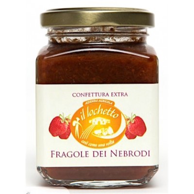 Confettura extra di fragole dei Nebrodi 240 gr. 