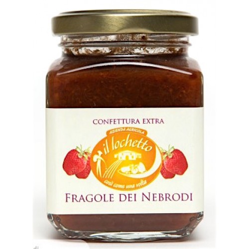 Confettura extra di fragole dei Nebrodi 240 gr. 