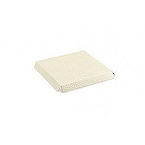 Fondi rialzati pelle bianco mm.150x150 - Pz.10
