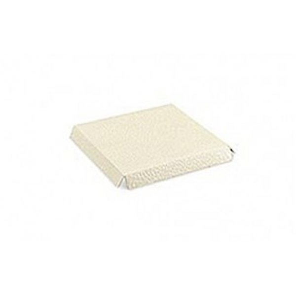 Fondi rialzati pelle bianco mm.150x150 - Pz.10