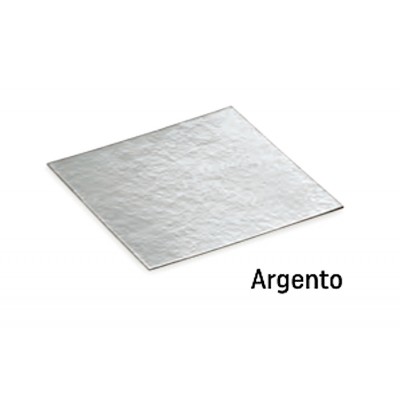 Fondi PIANI argento lucido mm.90x90 Pz.10