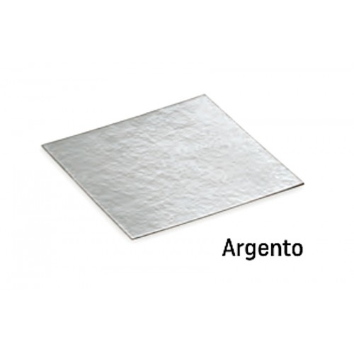 Fondi PIANI argento lucido mm.90x90 Pz.10