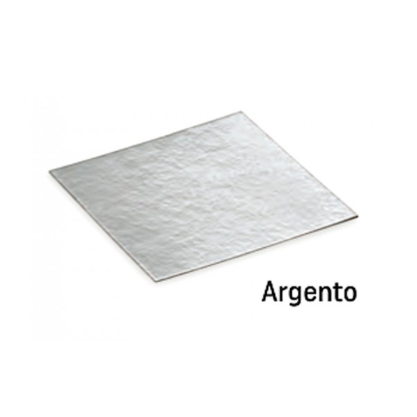 Fondi PIANI argento lucido mm.90x90 Pz.10