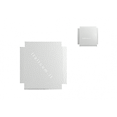 Fondi rialzati bianco pelle mm.90x90 - Pz.10