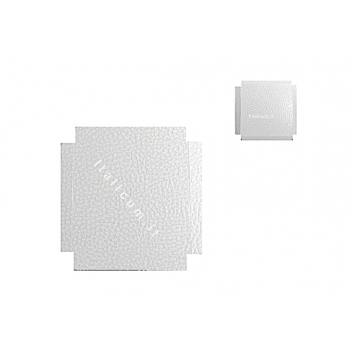Fondi rialzati bianco pelle mm.90x90 - Pz.10