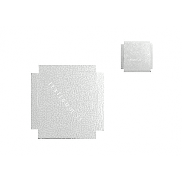 Fondi rialzati bianco pelle mm.90x90 - Pz.10