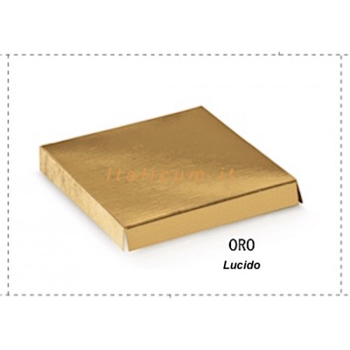 Fondi rialzati mm.80x80 ORO LUCIDO Pz.10