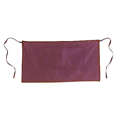 Grembiule da bar corto cotone bordeaux cm.35 - Pz.1