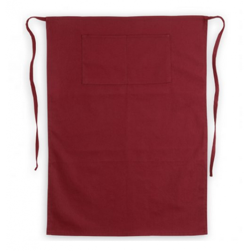 Grembiule da bar bordeaux lungo cm.90x65 con tasca frontale