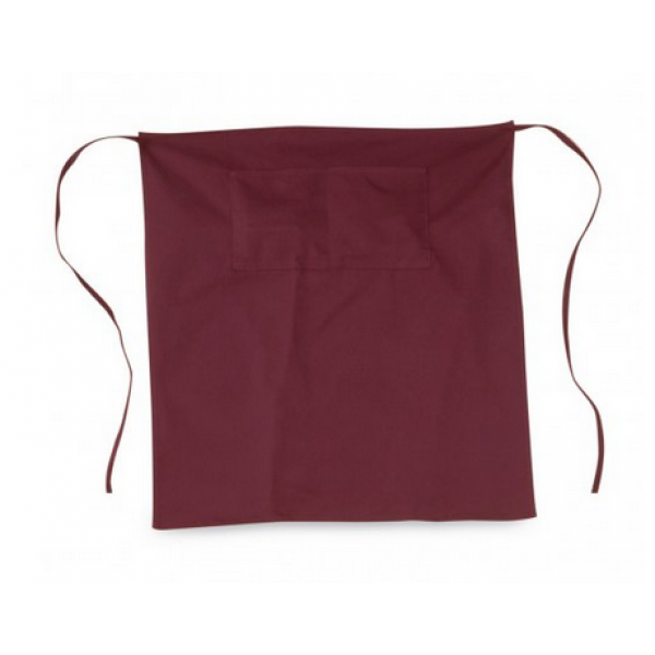 Grembiule da bar bordeaux vita medio cm.75x60 con tasca frontale