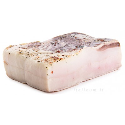 Lardo di suino nero dei Nebrodi 300 gr. 